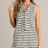 Blissful Strolls Black Sleeveless Mini Dress