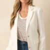 Brunch At Noon Ivory Blazer