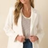 Brunch At Noon Ivory Blazer