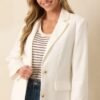 Brunch At Noon Ivory Blazer