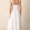 Callie White Cotton Cut-Out Maxi Dress