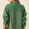 Carolina Chic Cotton Green Button Front Top