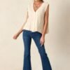 Behind Blue Eyes Light Beige Sweater Vest