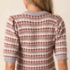 Be There For You Grey Stripe Short Sleeve Sweater