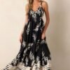 Bohemian Life Black Floral Maxi Dress