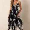 Bohemian Life Black Floral Maxi Dress