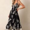Bohemian Life Black Floral Maxi Dress