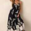 Bohemian Life Black Floral Maxi Dress