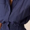 But A Dream Navy 100% Cotton Cargo Jumpsuit