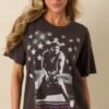 Bruce Springsteen Photo Black Cotton One Size Tee
