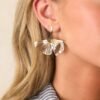 Breaking The Silence Gold Ginkgo Leaf Earrings