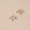 Blossom Burst Gold Pearl Earrings
