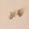 Celestial Glide Gold Textured Earrings