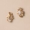 Celestial Glide Gold Textured Earrings