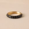 Better Miss Me Black & Gold Hinged Bracelet