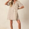 Bitter Sweet Symphony Brown Stripe Mini Dress
