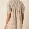 Bitter Sweet Symphony Brown Stripe Mini Dress