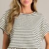 Blissful Horizon Black Stripe Top