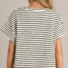 Blissful Horizon Black Stripe Top
