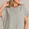 Blissful Horizon Black Stripe Top