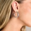 Bring Us Back Silver Hoop Earrings