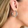 Bring Us Back Silver Hoop Earrings
