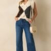 At The Right Time Ivory Argyle V-Neck Sweater Vest