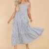 At The Orchard Navy Stripe Maxi Dress