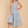 At The Orchard Navy Stripe Maxi Dress