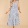 At The Orchard Navy Stripe Maxi Dress