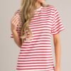 Authentic Moments Red Stripe T-Shirt Dress