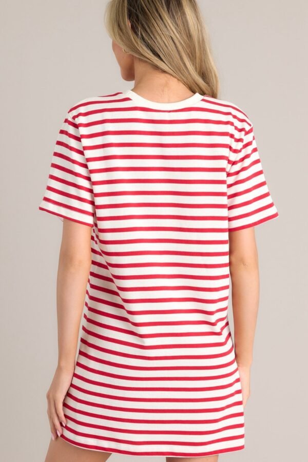 Authentic Moments Red Stripe T-Shirt Dress