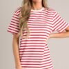 Authentic Moments Red Stripe T-Shirt Dress