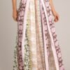 Bamboo Breeze Light Pink Tropical Print Split Leg Pants