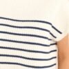 Be Brave Navy Striped Knitted Sweater Top