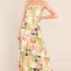 Beach Bonanza Tropical Multi Print Maxi Dress