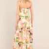 Beach Bonanza Tropical Multi Print Maxi Dress
