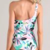 Beach Breeze Teal Multi Print One Piece Swimsuit