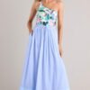 Beach Breeze Teal Multi Print One Piece Swimsuit