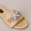 Beachside Perfection Gold & Multicolor Rhinestone Sandals