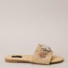 Beachside Perfection Gold & Multicolor Rhinestone Sandals