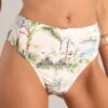 Beachy Keen Ivory Tropical Print Bikini Bottoms