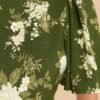 Beautiful Botanicals Green Floral Print Midi Dress
