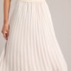 Beautiful Life Beige Pleated Midi Dress