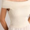 Beautiful Life Beige Pleated Midi Dress