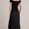 Beautiful Life Black Pleated Midi Dress