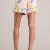 Beautiful Moments Beige Multi Print Skort