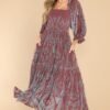 Been Here Before Rust Midi Dress