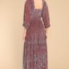 Been Here Before Rust Midi Dress