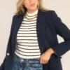 Before Dawn Navy Blue Blazer